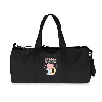 Cadeau d’anniversaire Dix Les Années 10 - Sac de sport en toile recyclée Stanley/Stella - noir - Devant