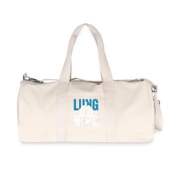 Lungs Nerd Graphic - Recycled Canvas Sports Bag by Stanley/Stella - natural - Front