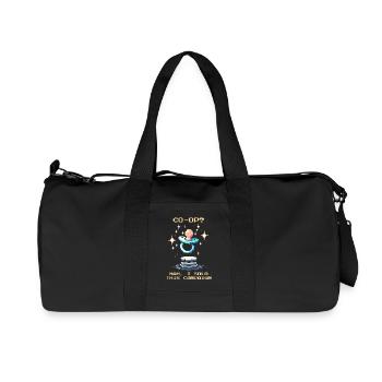 Solo statt Co-Op | Papa Humor Eltern - Recycelte Canvas-Sporttasche von Stanley/Stella - Schwarz - Vorne
