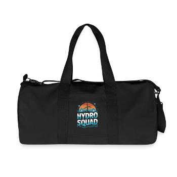 Hydro Squad Énergie Renouvelable Hydroélectricité - Sac de sport en toile recyclée Stanley/Stella - noir - Devant