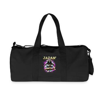 Cyber Samurai – Japan Warrior - Recycled Canvas Sports Bag by Stanley/Stella - black - Front