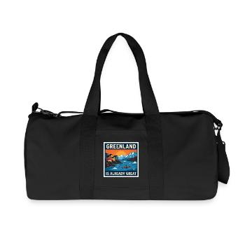 Le Groenland est déjà un paysage exceptionnel pour le kayak - Sac de sport en toile recyclée Stanley/Stella - noir - Devant