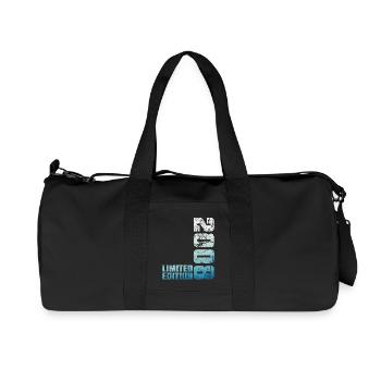 18th Birthday Boy Girl 18 Year Old 2008 Gift - Recycled Canvas Sports Bag by Stanley/Stella - black - Front