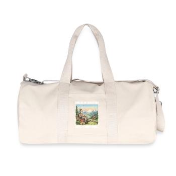 Randonnée à la retraite Temps pour les choses importantes - Sac de sport en toile recyclée Stanley/Stella - blanc naturel - Devant