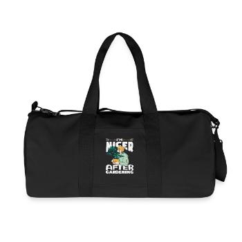 Beautiful after gardening plant lover - Recycled Canvas Sports Bag by Stanley/Stella - black - Front