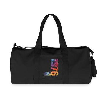 50ème Anniversaire Homme Femme 50 ans 1976 Cadeau - Sac de sport en toile recyclée Stanley/Stella - noir - Devant