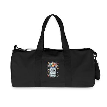 Jecken-Nachwuchs In Training Carnival Baby - Recycled Canvas Sports Bag by Stanley/Stella - black - Front