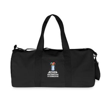 Jecken Offspring In Training Carnival Baby Motif - Recycled Canvas Sports Bag by Stanley/Stella - black - Front