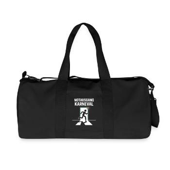 Emergency Exit Carnival Funny Carnival Saying - Recycled Canvas Sports Bag by Stanley/Stella - black - Front