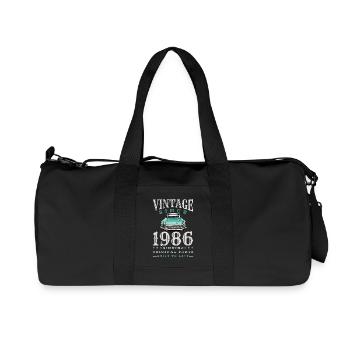 Vintage Car 1986 Original Parts - Recycled Canvas Sports Bag by Stanley/Stella - black - Front