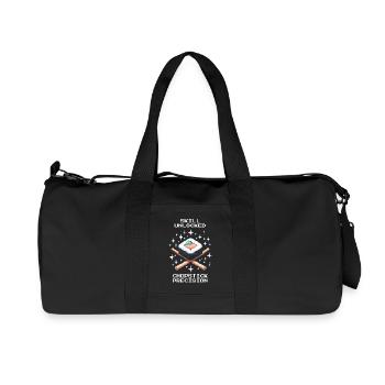 Skill Unlocked | Chopsticks Precision - Recycled Canvas Sports Bag by Stanley/Stella - black - Front