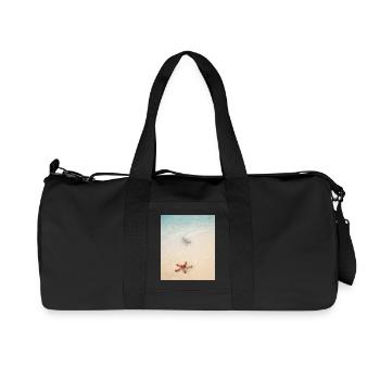 Liebe am Strand und Seesterne - Recycelte Canvas-Sporttasche von Stanley/Stella - Schwarz - Vorne