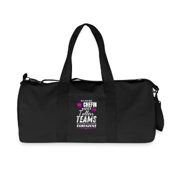 Chefin dieses Tollen Teams Chefin Geschenke - Recycled Canvas Sports Bag by Stanley/Stella - black - Front