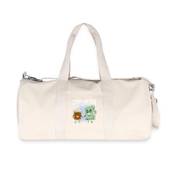 Coffee meets book friendship - Recycled Canvas Sports Bag by Stanley/Stella - natural - Front
