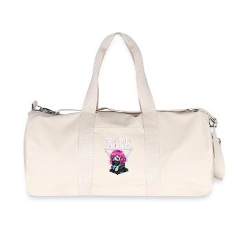 Antisocial Japanese Vaporwave Anime Girl - Recycled Canvas Sports Bag by Stanley/Stella - natural - Front