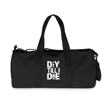 DIY Till I Die Statement - Recycled Canvas Sports Bag by Stanley/Stella - black - Front