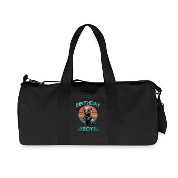 Funny Honey Badger - Recycelte Canvas-Sporttasche von Stanley/Stella - Schwarz - Vorne