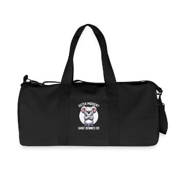 Guten Morgen Ganz Dünnes Eis Koala Schlafmützen - Recycled Canvas Sports Bag by Stanley/Stella - black - Front