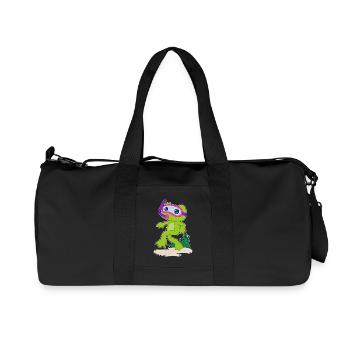Frosch Taucher Schnorchel Tauchen - Recycelte Canvas-Sporttasche von Stanley/Stella - Schwarz - Vorne
