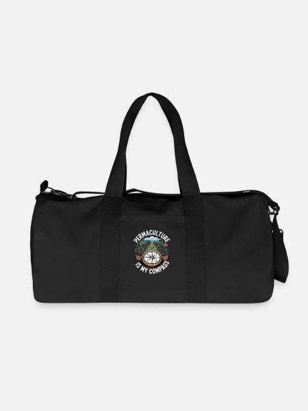 Permaculture philosophy of life for nature lovers - Recycled Canvas Sports Bag by Stanley/Stella - black