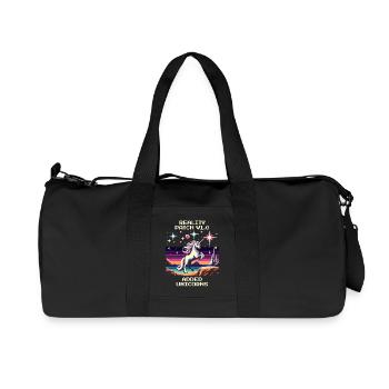 Reality Patch 1.0 | Unicorns added - Recycled Canvas Sports Bag by Stanley/Stella - black - Front