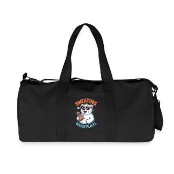 Sweating Sayings Funny Sweating Gift - Recycled Canvas Sports Bag by Stanley/Stella - black - Front