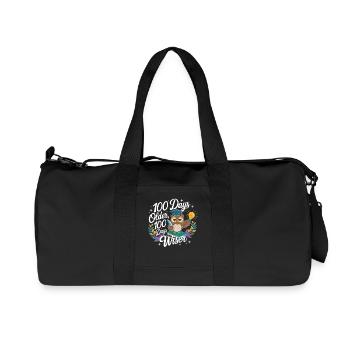Wise owl: 100 days older - Recycled Canvas Sports Bag by Stanley/Stella - black - Front