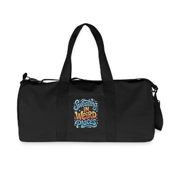 Schwitzen Sprüche Lustiges Schwitzen Geschenk - Recycelte Canvas-Sporttasche von Stanley/Stella - Schwarz - Vorne