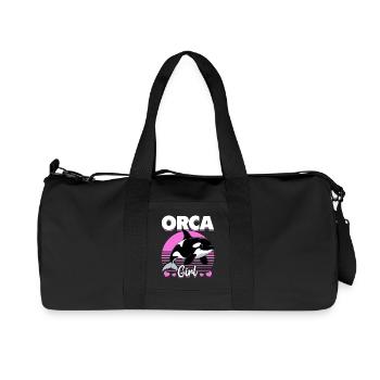 Funny Orca - Recycled Canvas Sports Bag by Stanley/Stella - black - Front