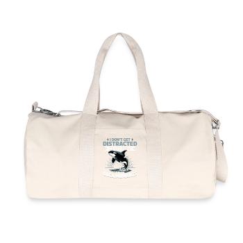 Funny Orca - Recycelte Canvas-Sporttasche von Stanley/Stella - Naturweiß - Vorne