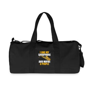 I like my saxophon Saxophon Player - Recycled Canvas Sports Bag by Stanley/Stella - black - Front