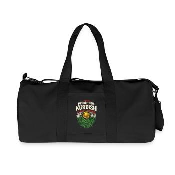 Kurdistan Kurd Kurden Proud To be Kurdish - Recycled Canvas Sports Bag by Stanley/Stella - black - Front