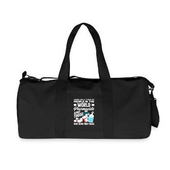 Proud Pharmacist Pharmacy Technician - Recycled Canvas Sports Bag by Stanley/Stella - black - Front