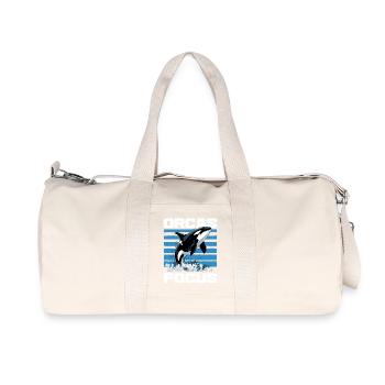 Funny Orca - Recycelte Canvas-Sporttasche von Stanley/Stella - Naturweiß - Vorne