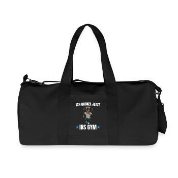 Workout I'm going to the gym now - Recycled Canvas Sports Bag by Stanley/Stella - black - Front