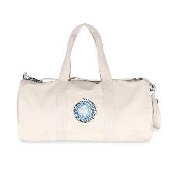 Pi Symbol with Numbers Spiral | Number 3.1415 - Recycled Canvas Sports Bag by Stanley/Stella - natural - Front