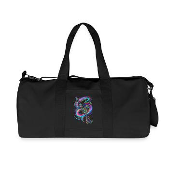 Colorful clarinet - Recycled Canvas Sports Bag by Stanley/Stella - black - Front