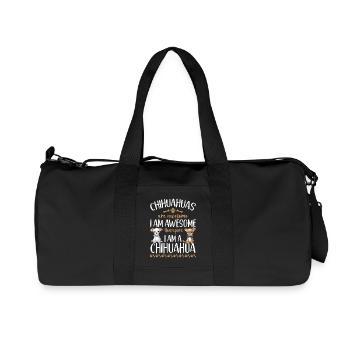 Chihuahua Chihuahueño Chihuahuas - Sac de sport en toile recyclée Stanley/Stella - noir - Devant