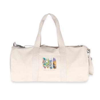 Design de la côte amalfitaine – Motif des vacances en Italie - Sac de sport en toile recyclée Stanley/Stella - blanc naturel - Devant