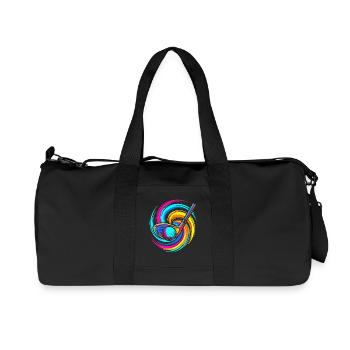 Golfschläger - Recycelte Canvas-Sporttasche von Stanley/Stella - Schwarz - Vorne