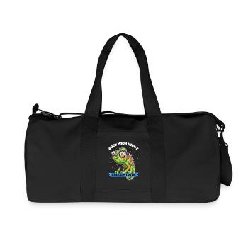 Caméléon drôle Ne me regarde pas sur ce ton - Sac de sport en toile recyclée Stanley/Stella - noir - Devant