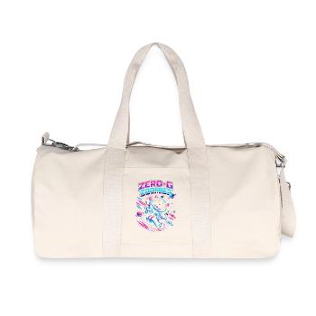 Null-G Zoomies | Humour spatial Astro Cat - Sac de sport en toile recyclée Stanley/Stella - blanc naturel - Devant