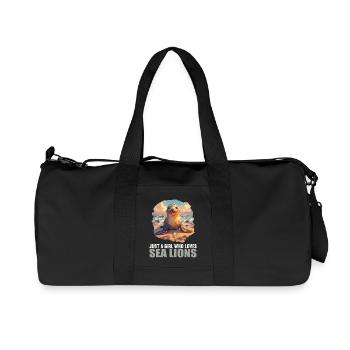 Sea Lions Sea Lion - Recycled Canvas Sports Bag by Stanley/Stella - black - Front
