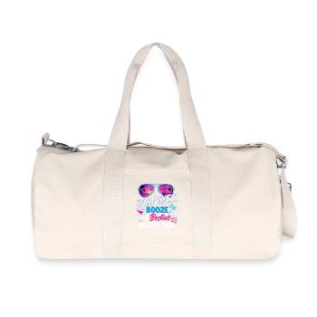 Plages Booze Besties Mexique 2026 Ambiance Voyage entre filles - Sac de sport en toile recyclée Stanley/Stella - blanc naturel - Devant