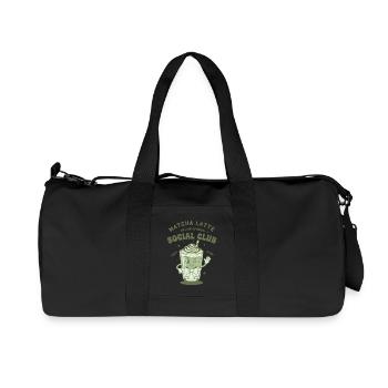 Matcha Latte Social Club Join Our Ceremony Green - Recycled Canvas Sports Bag by Stanley/Stella - black - Front