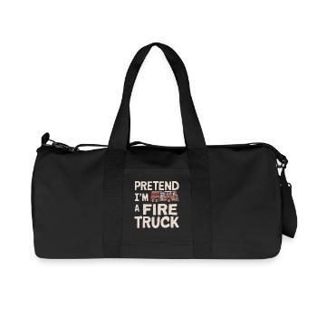 Fais comme si j’étais un camion de pompiers - Sac de sport en toile recyclée Stanley/Stella - noir - Devant