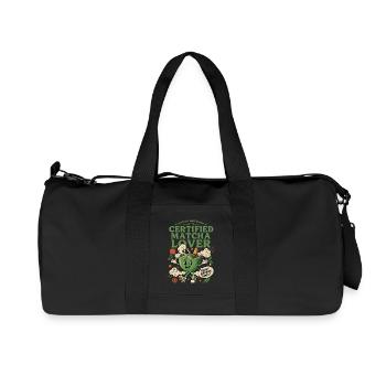 Matcha Obsession Certified Matcha Lover Daily - Recycled Canvas Sports Bag by Stanley/Stella - black - Front
