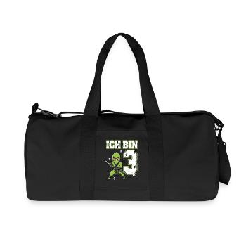 Je suis 3 ninjas 3e anniversaire en Karaté vert - Sac de sport en toile recyclée Stanley/Stella - noir - Devant