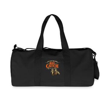Life Is Better With A Big Catch - Recycelte Canvas-Sporttasche von Stanley/Stella - Schwarz - Vorne