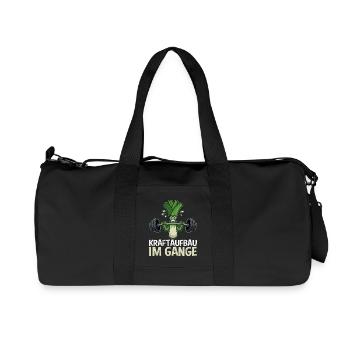 Weightlifters STRENGTH BUILDING IN PROGRESS Fun - Recycled Canvas Sports Bag by Stanley/Stella - black - Front